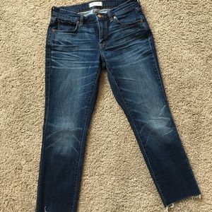 Madewell cut off jeans